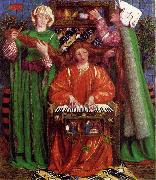 Dante Gabriel Rossetti A Christmas Carol oil